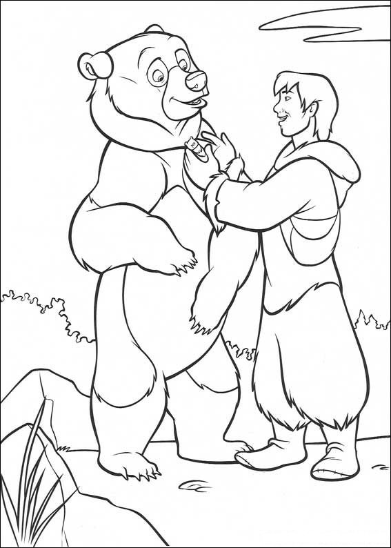 coloriage freres des ours les deux freres